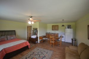 Lake Fork Farm |Kitchen Area. Full kitchen with full-size appliances and all the cooking and dining ware you'll need. Accommodates 4 guests