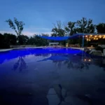 Lake Fork Farm Suites and Cabins | Enjoy a fun filled evening in our pool, children are welcome too but they must be supervised at all times