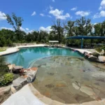Lake Fork Farm Suites and Cabins | Relax by our pool, take a dip, kids welcome but must be supervised